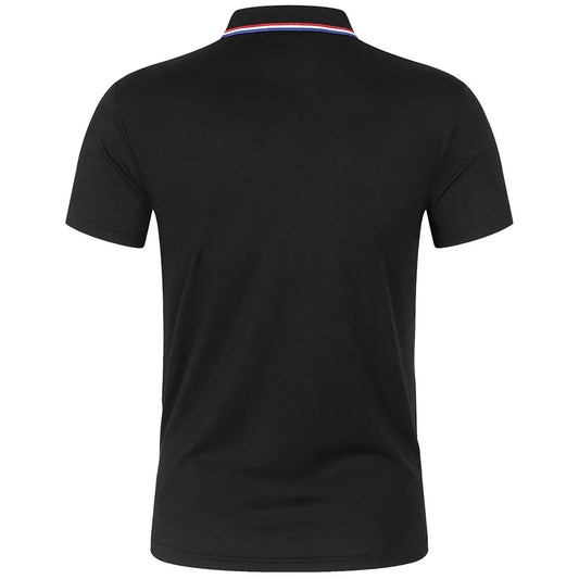 2025 Hot Sale Men's Summer Casual Breathable Comfortable Polo Shirt Men's Solid Color High Quality Short Sleeve T-Shirt